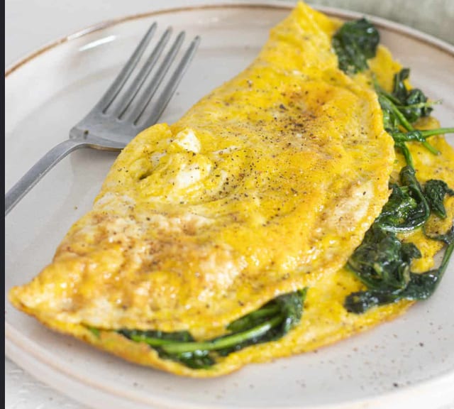 Green/Spinach Omelette*.