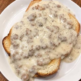 Sausage Gravy on Toast*