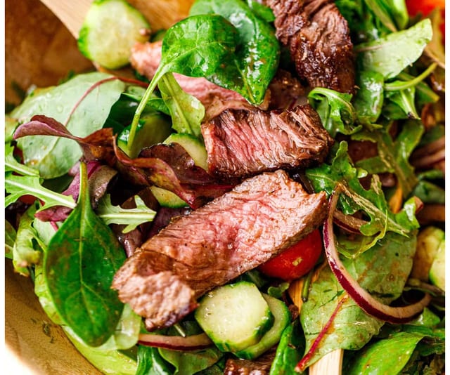 Sirloin Steak Salad*.