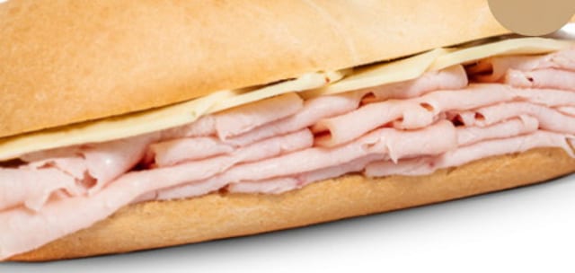 Cold /Hot Turkey and Cheese Sub w/Swiss Chz.